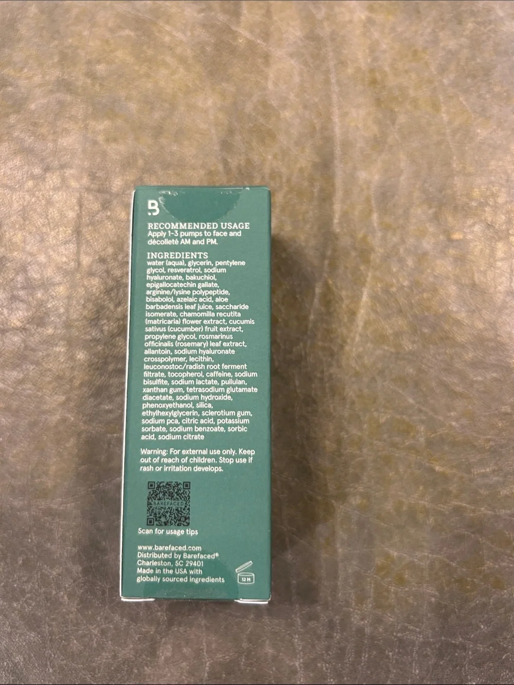 Barefaced Overachiever skin booster serum.